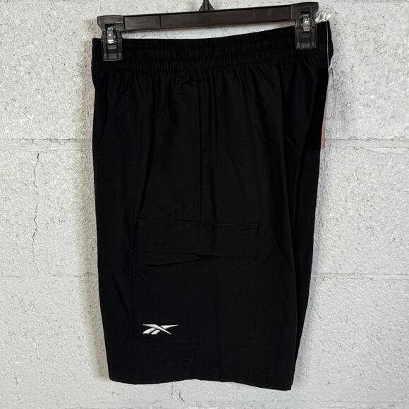 Reebok Men's Classics Uniform Regular-Fit 9" Cargo Shorts Black Small MSRP $50 - Picture 1 of 10